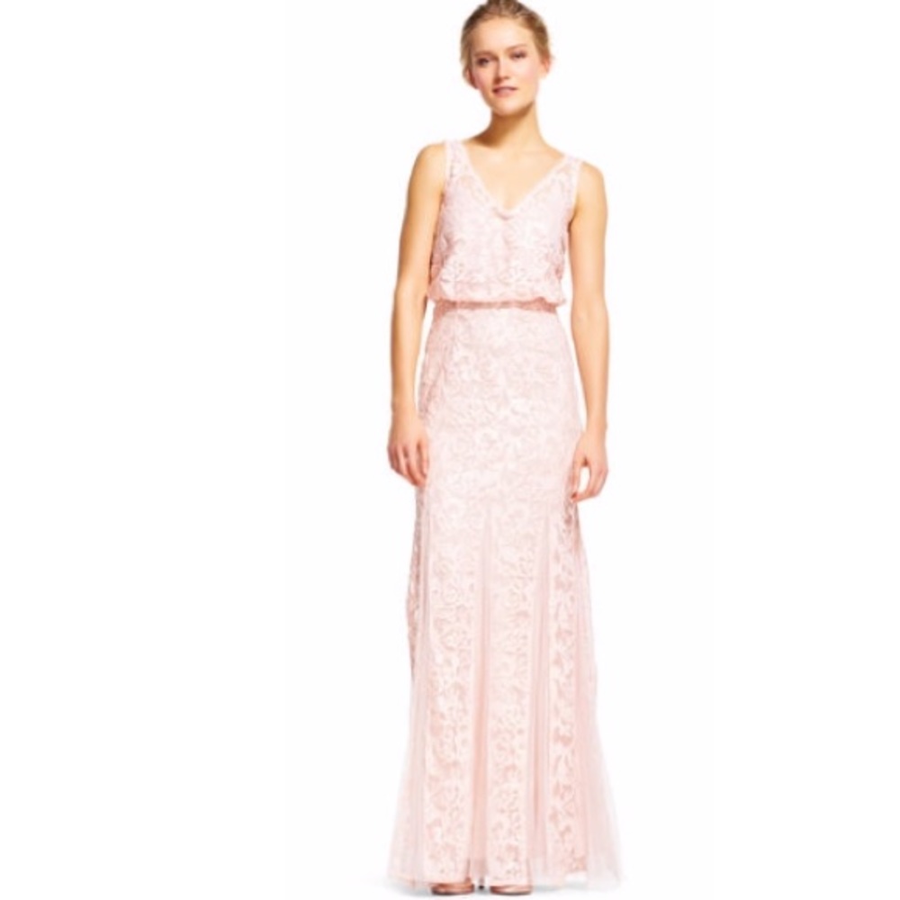 Adrianna Papell pink dress size 2